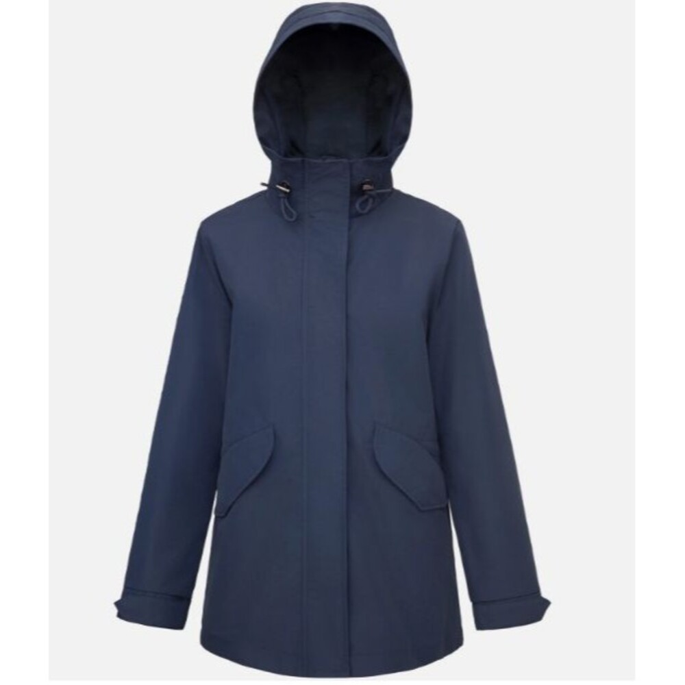 Rokka&Rolla Women's Stand Collar Trench Coat Windbreaker Jacket Blue S NWT